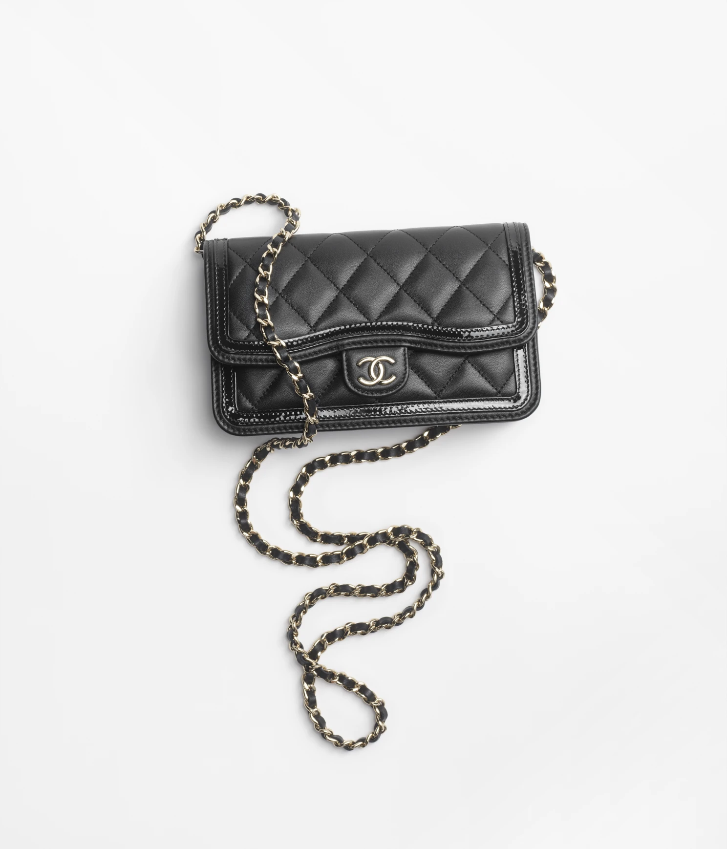 FLAP PHONE HOLDER WITH CHAIN